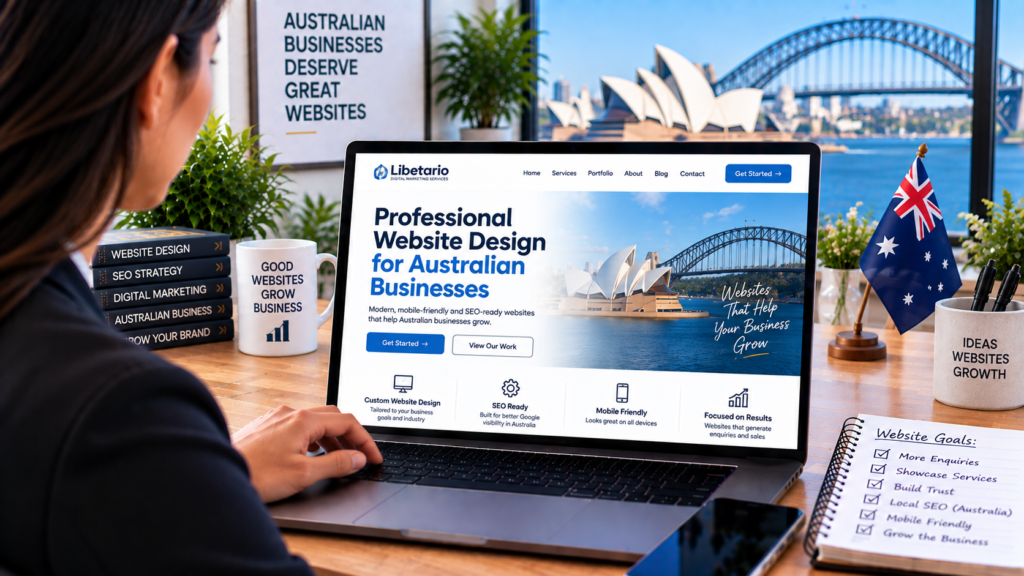 Professional website design for Australian businesses