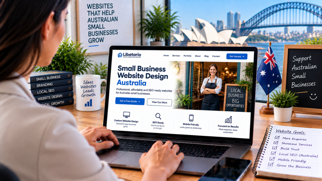 Small business website design for Australian businesses