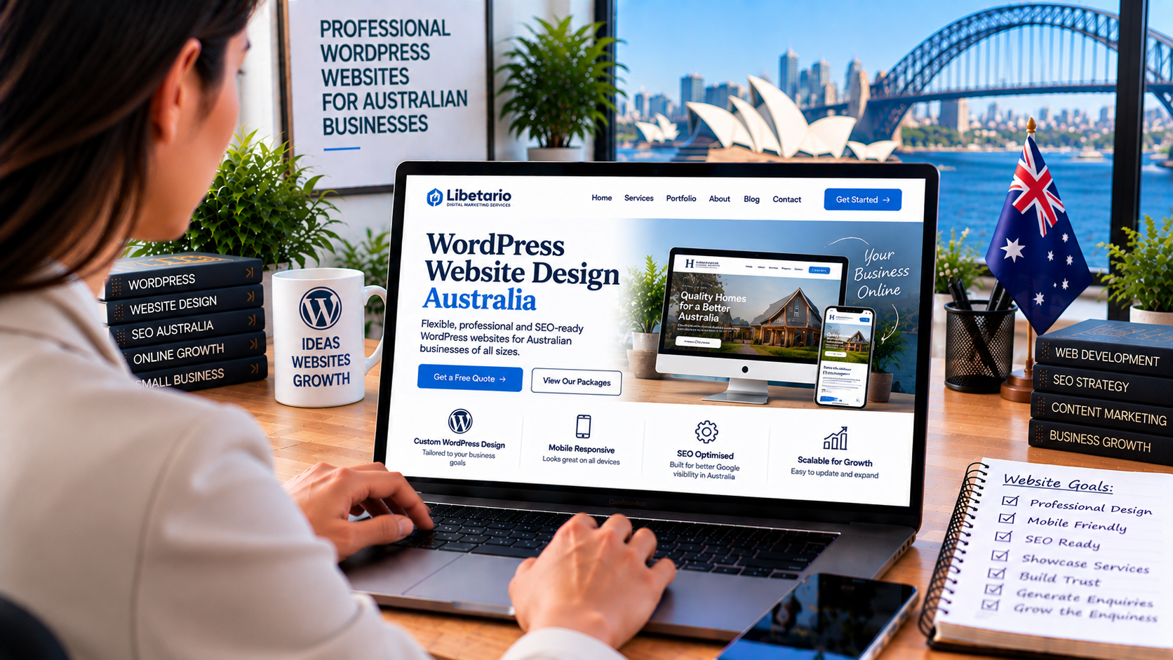 Professional WordPress website design for Australian businesses