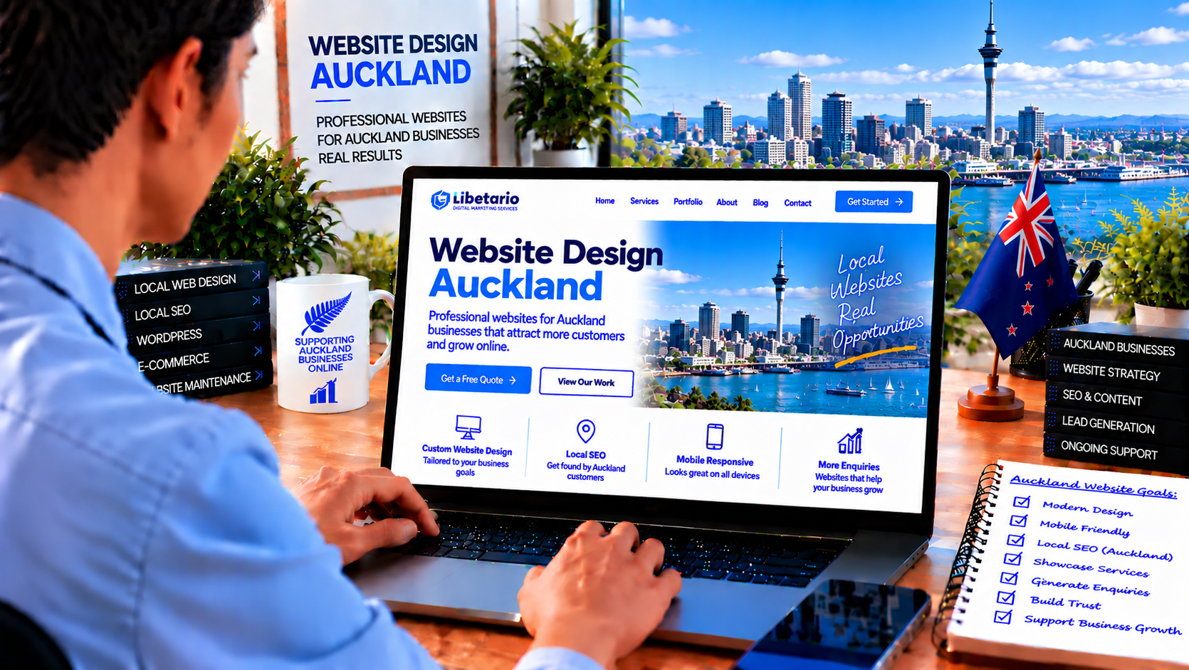 Professional website design services for businesses in Auckland New Zealand