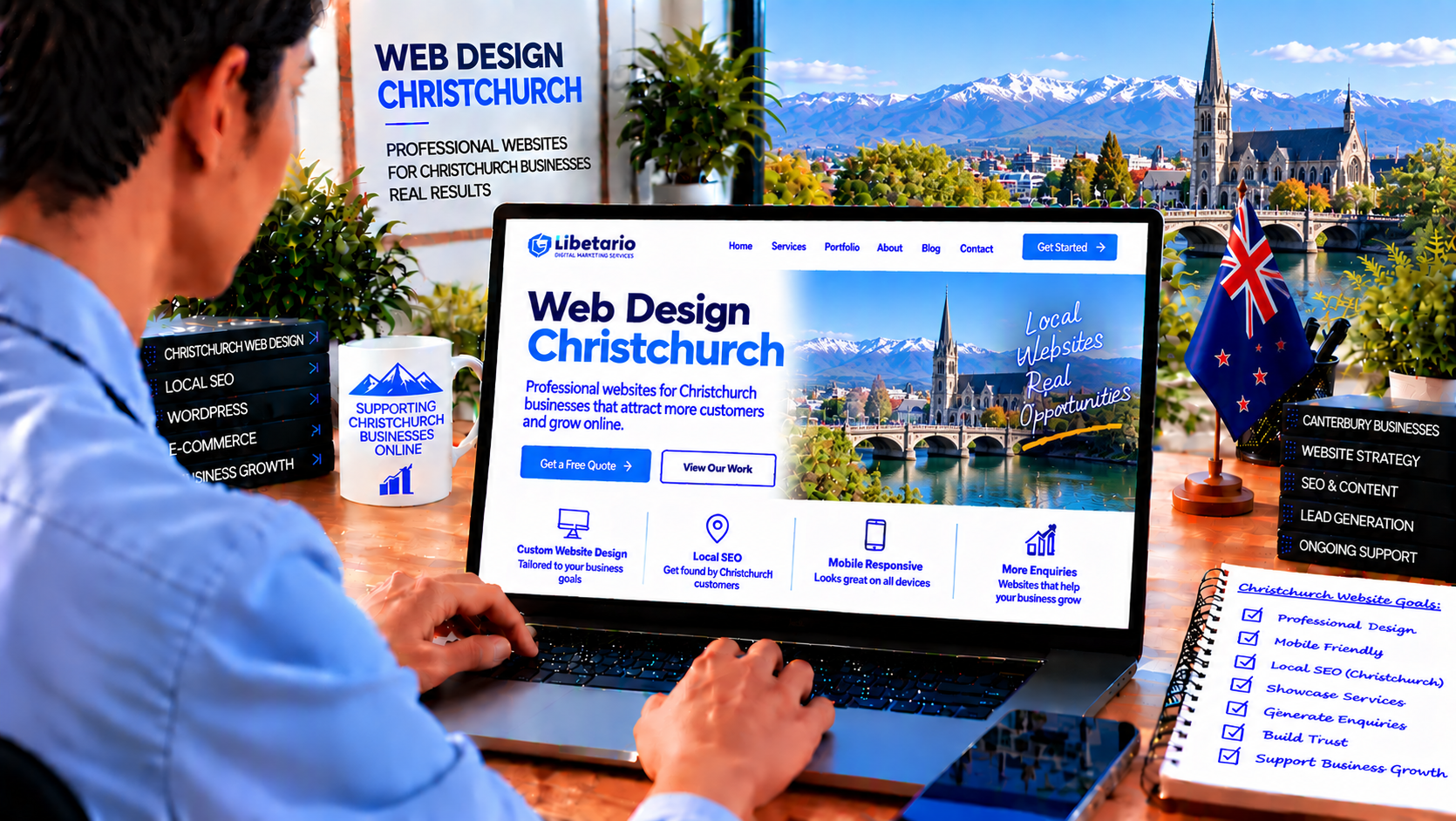 Professional web design services for businesses in Christchurch New Zealand