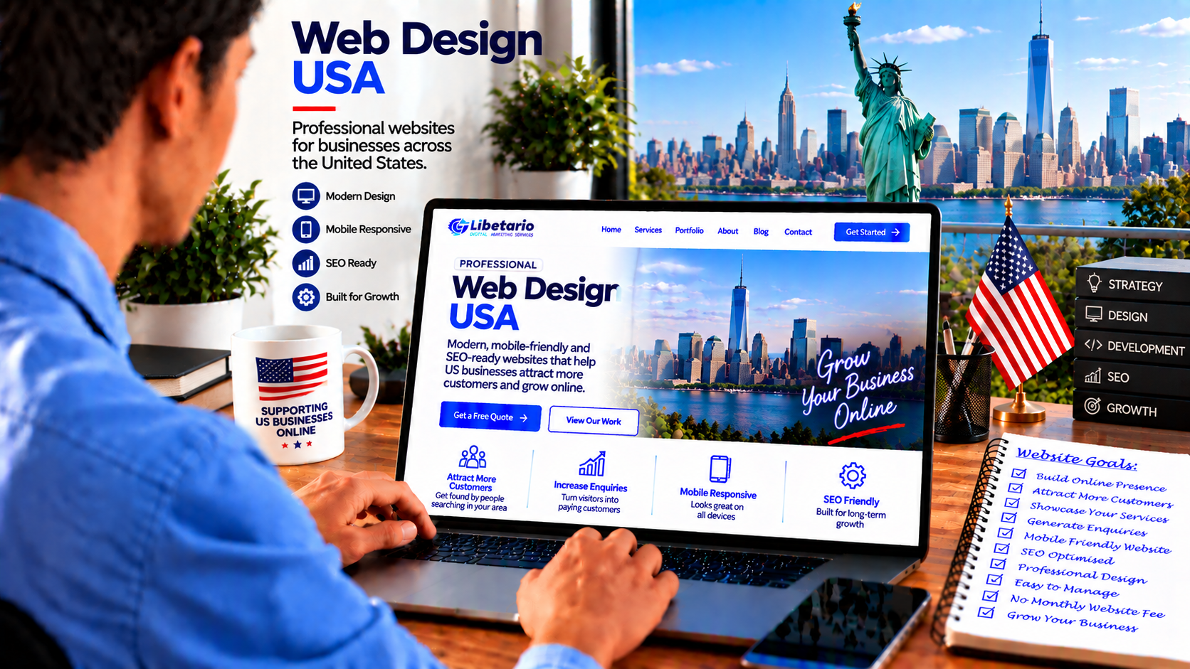 Professional web design services for small businesses across the USA
