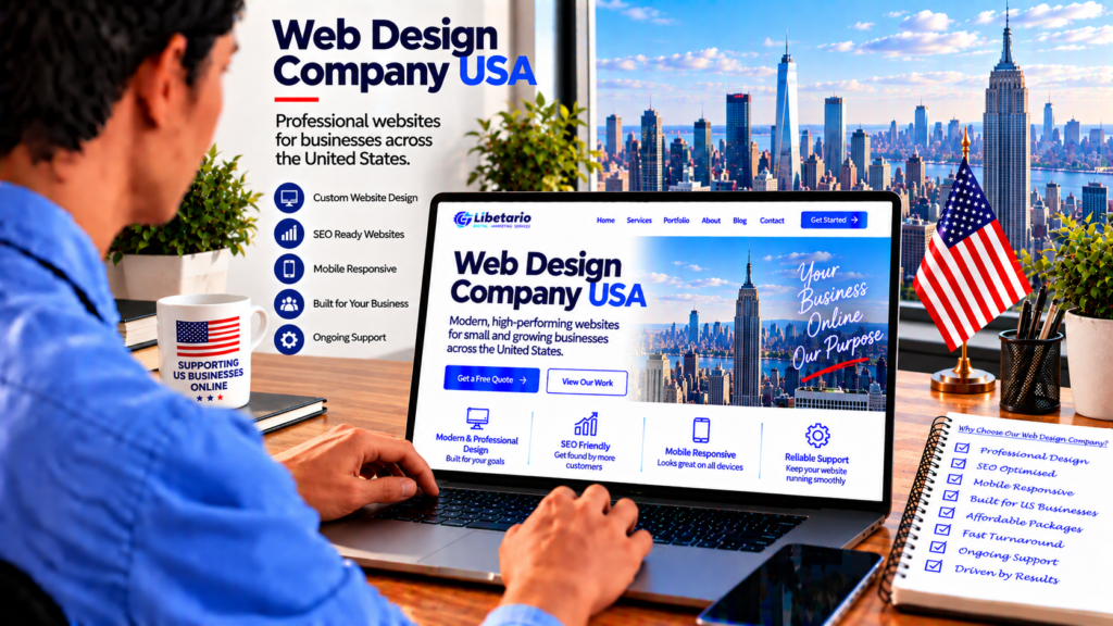 Professional web design company providing website design services for businesses across the USA