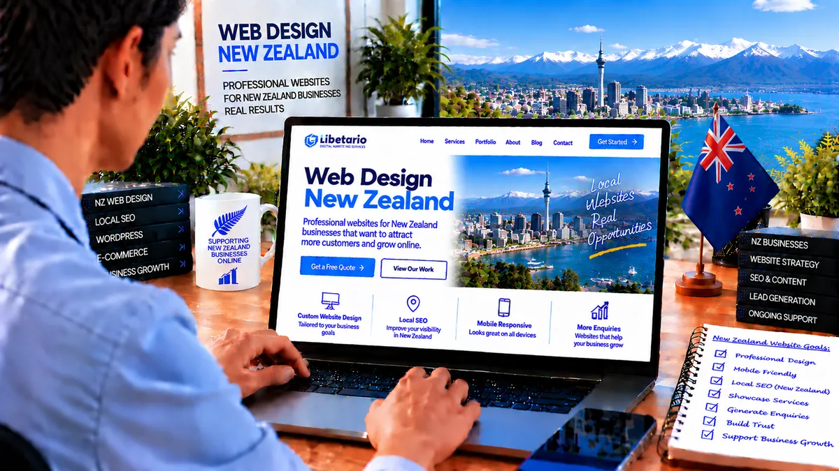 Professional web design services for businesses in New Zealand