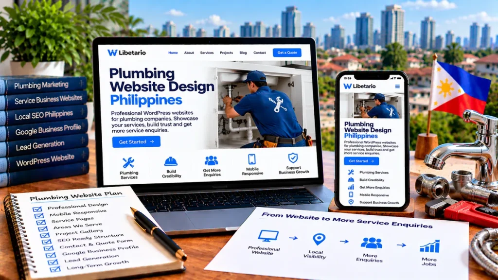 Professional website design for plumbing companies in the Philippines