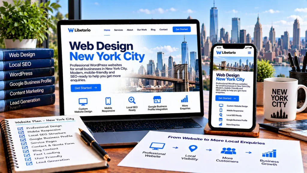Professional web design for businesses in New York City